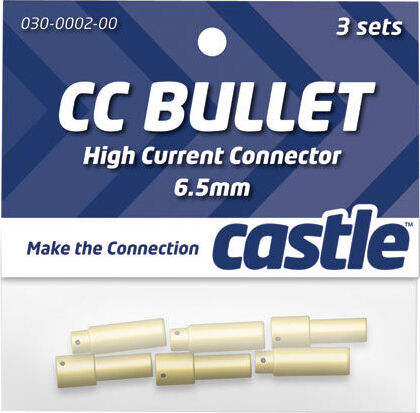 High Current Connector: 6.5mm Bullet Set (3)