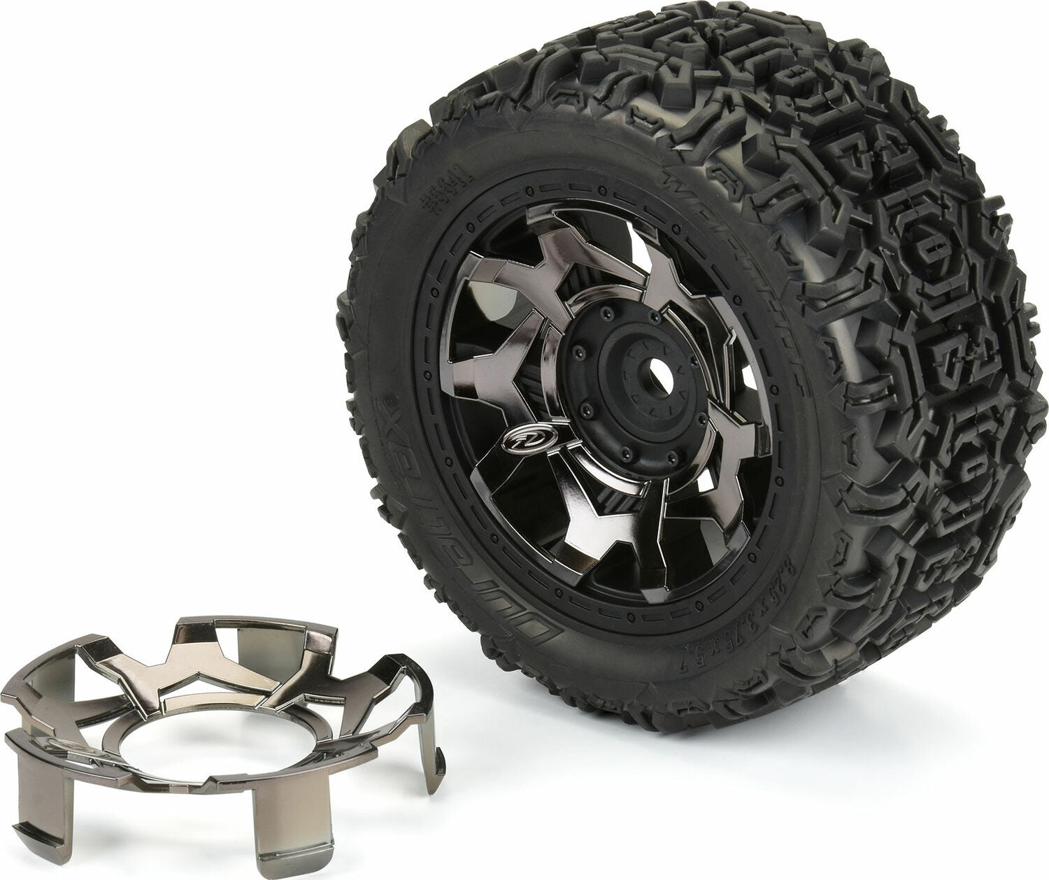 Clip-Lock Wheel Face Black Chrome for Ripper 5.7" Wheel (2)