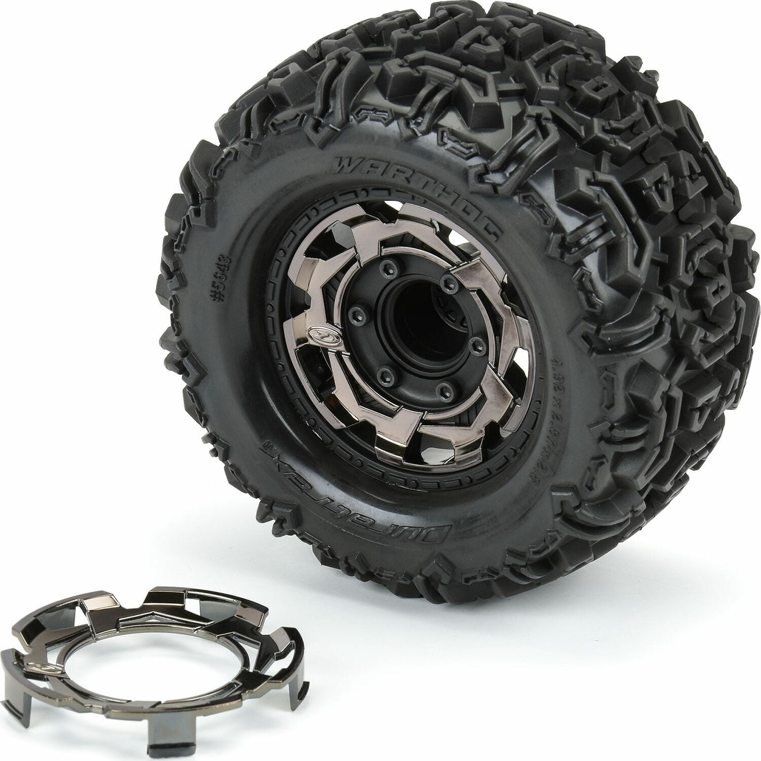 Clip-Lock Wheel Face Black Chrome for Ripper 2.8" Wheel (2)