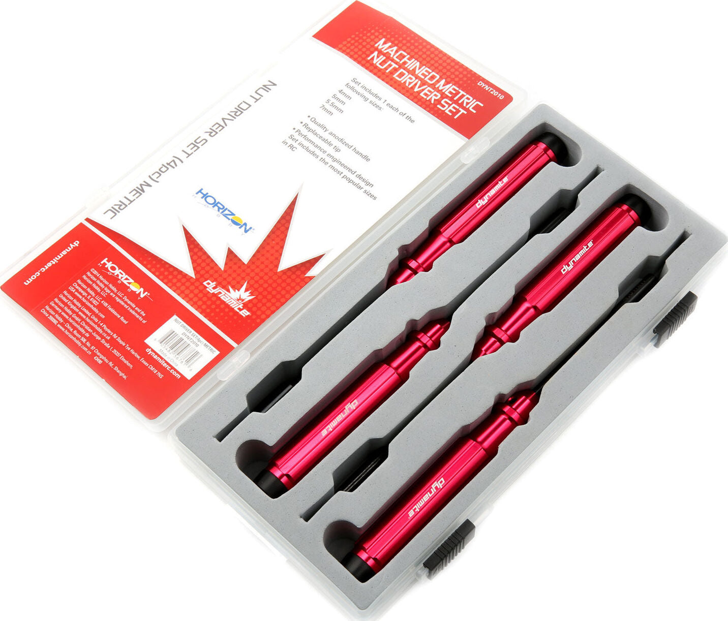 Machined Nut Driver Set (4 pc), Metric