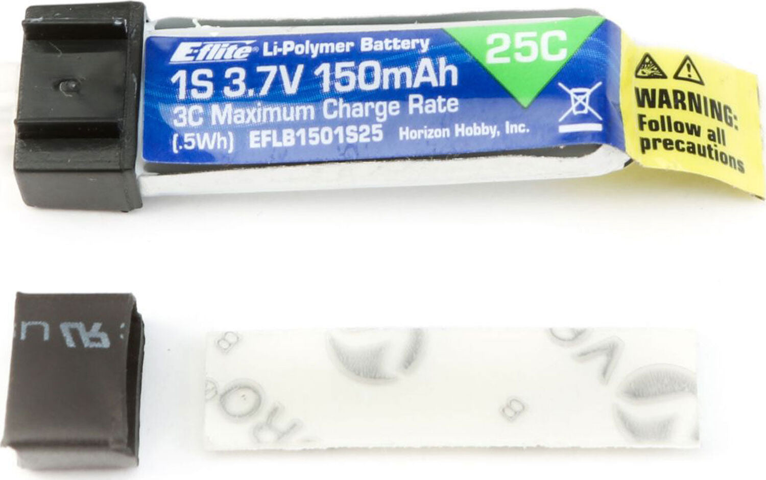 150mAh 1S 3.7V 25C LiPo Battery: PH 1.25 (Ultra Micro)