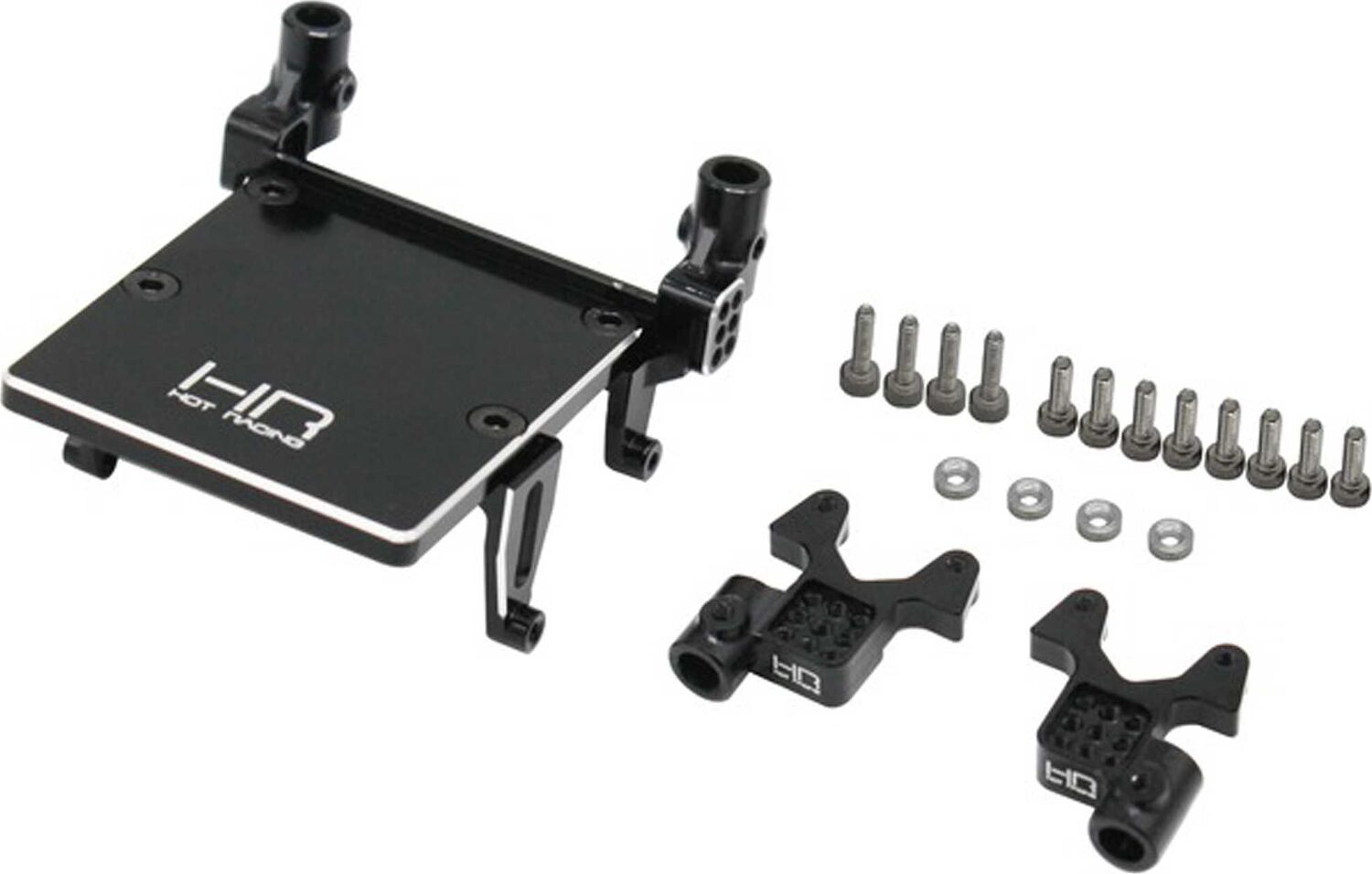 Aluminum Front/Rear Adjustable Shock Towers: SCX24