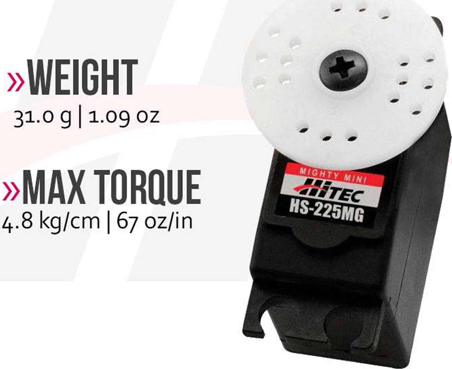 HS-225MG Mini Analog Metal Gear Servo