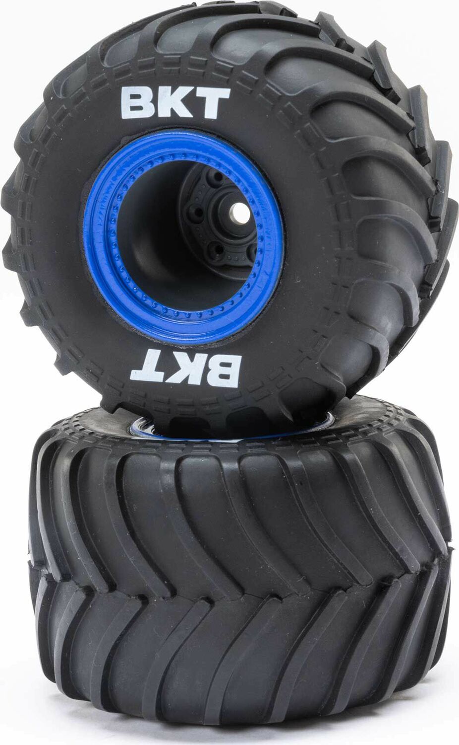 MT Tires, Blue Beadlock, Premount(2): Mini LMT