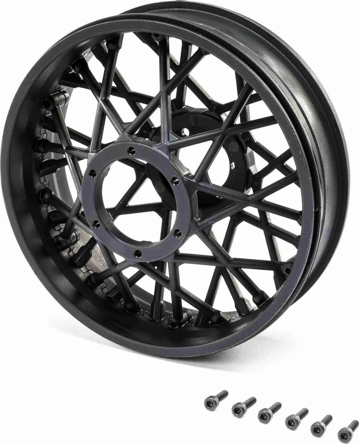 Rear Wheel Set, Black: Promoto-MX