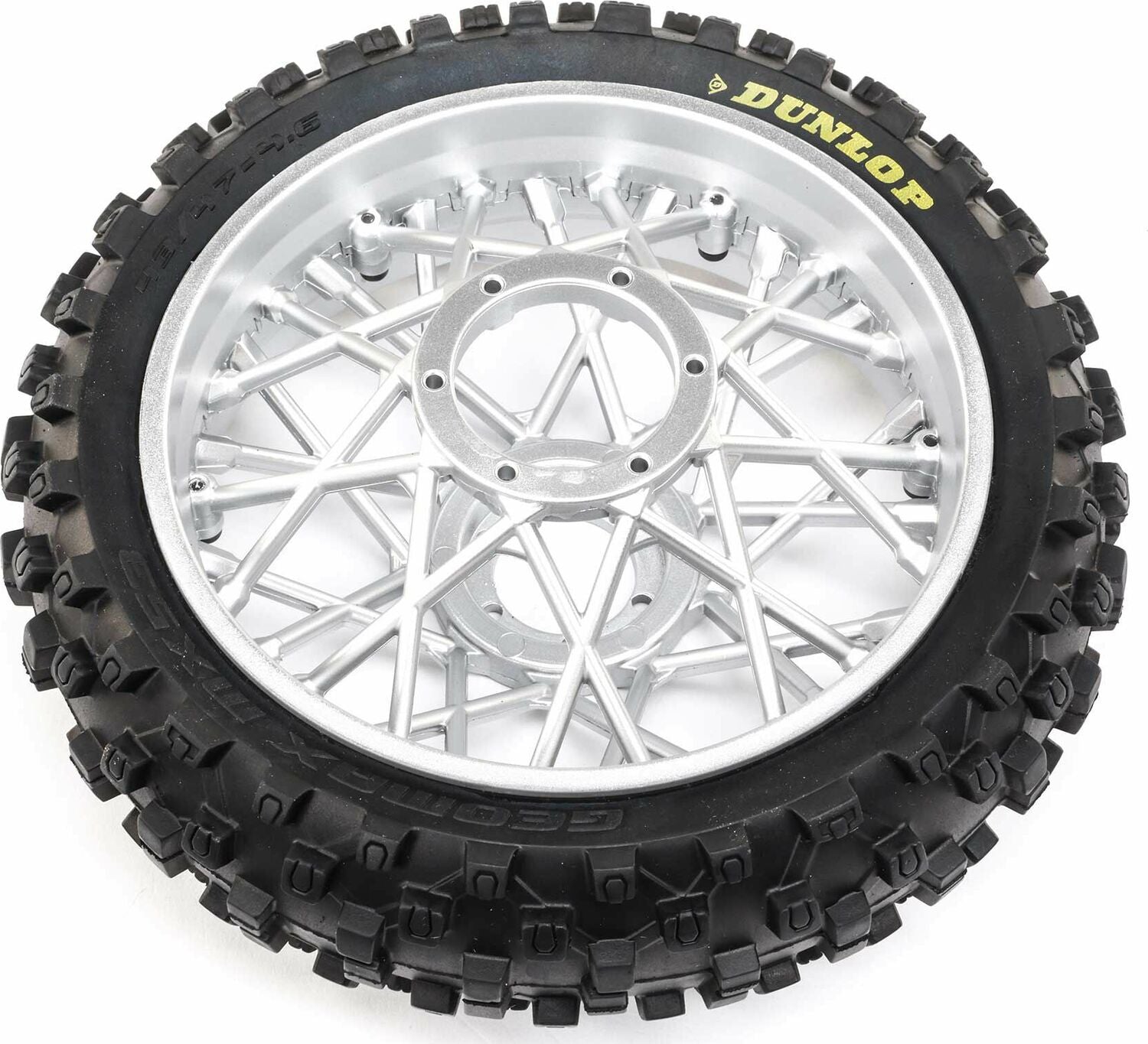 Dunlop MX53 Rear Tire Mounted, Chrome: Promoto-MX
