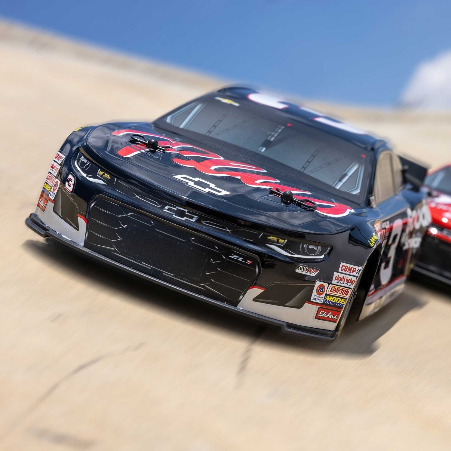 1/12 NASCAR RC Racecar RCR No. 3 GM Goodwrench Chevrolet ZL1 2S AWD RTR Brushed On-Road (Battery & Charger Included), Black