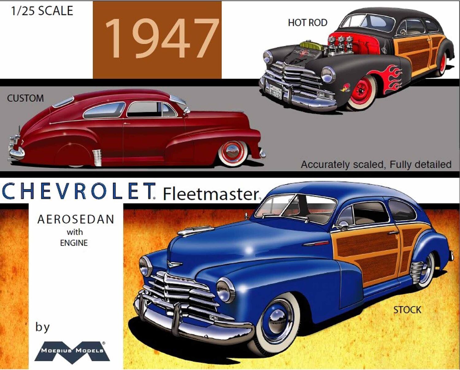 1/25 1947 Chevy Aerosedan Model Kit