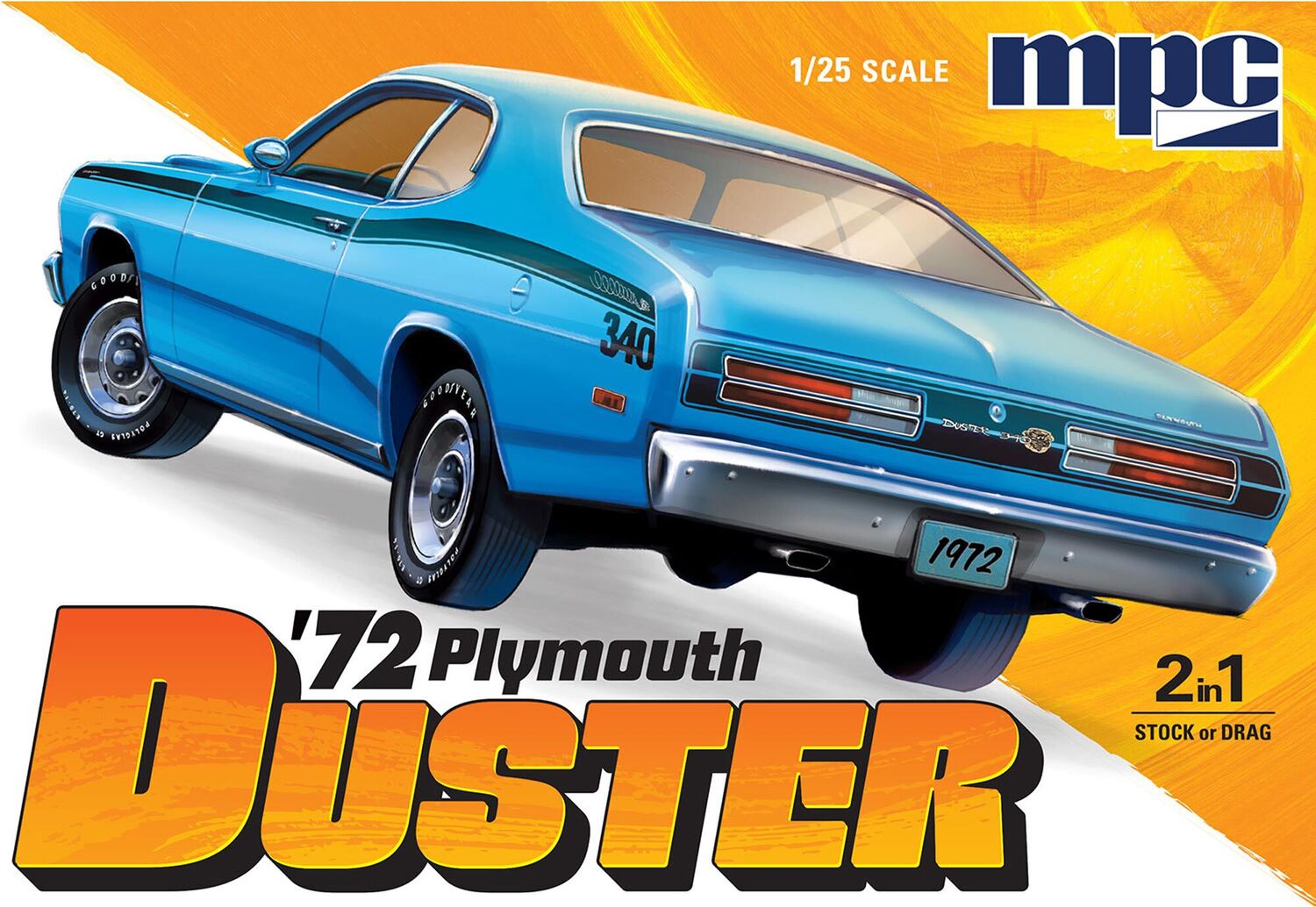 1/25 1972 Plymouth Duster Model Kit