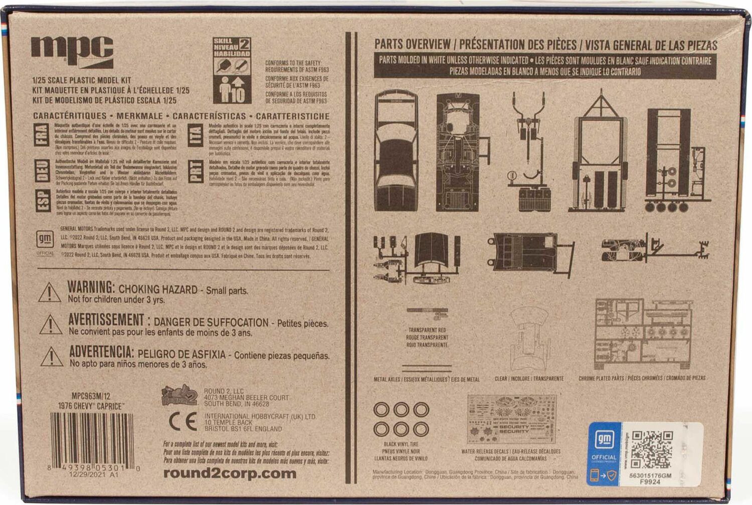 1/25 1976 Chevy Caprice w/Trailer 2T