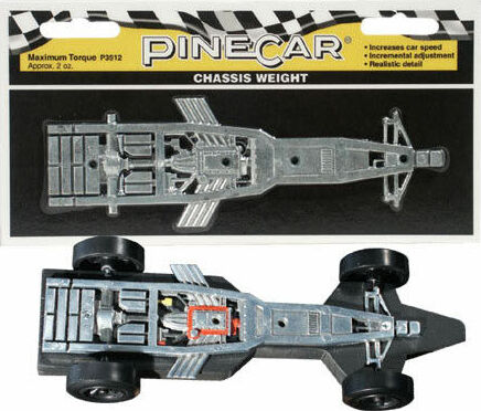 Chassis Weight, Maximum Torque 2.5 oz