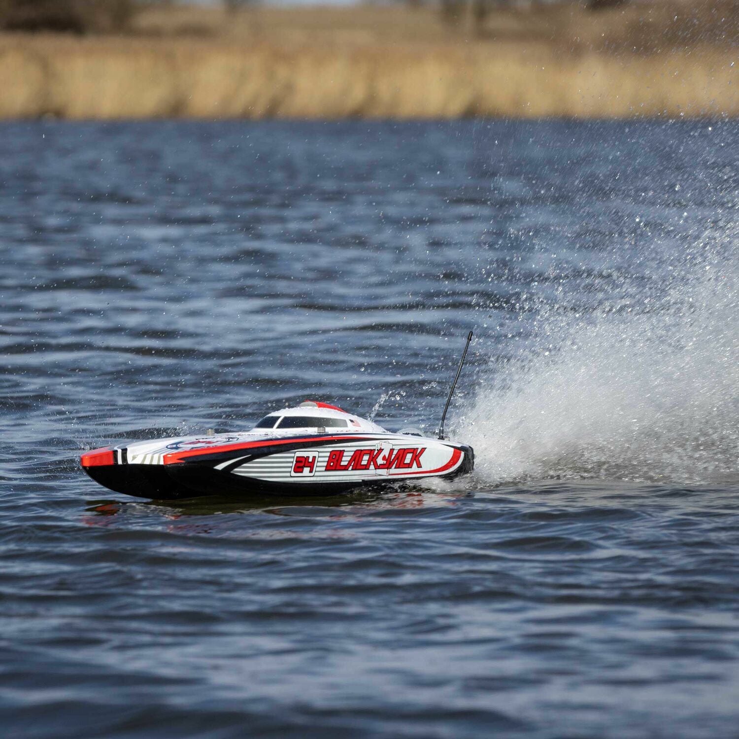 Blackjack 24" V2 RC Catamaran Boat Brushless: RTR, Vegas Offshore