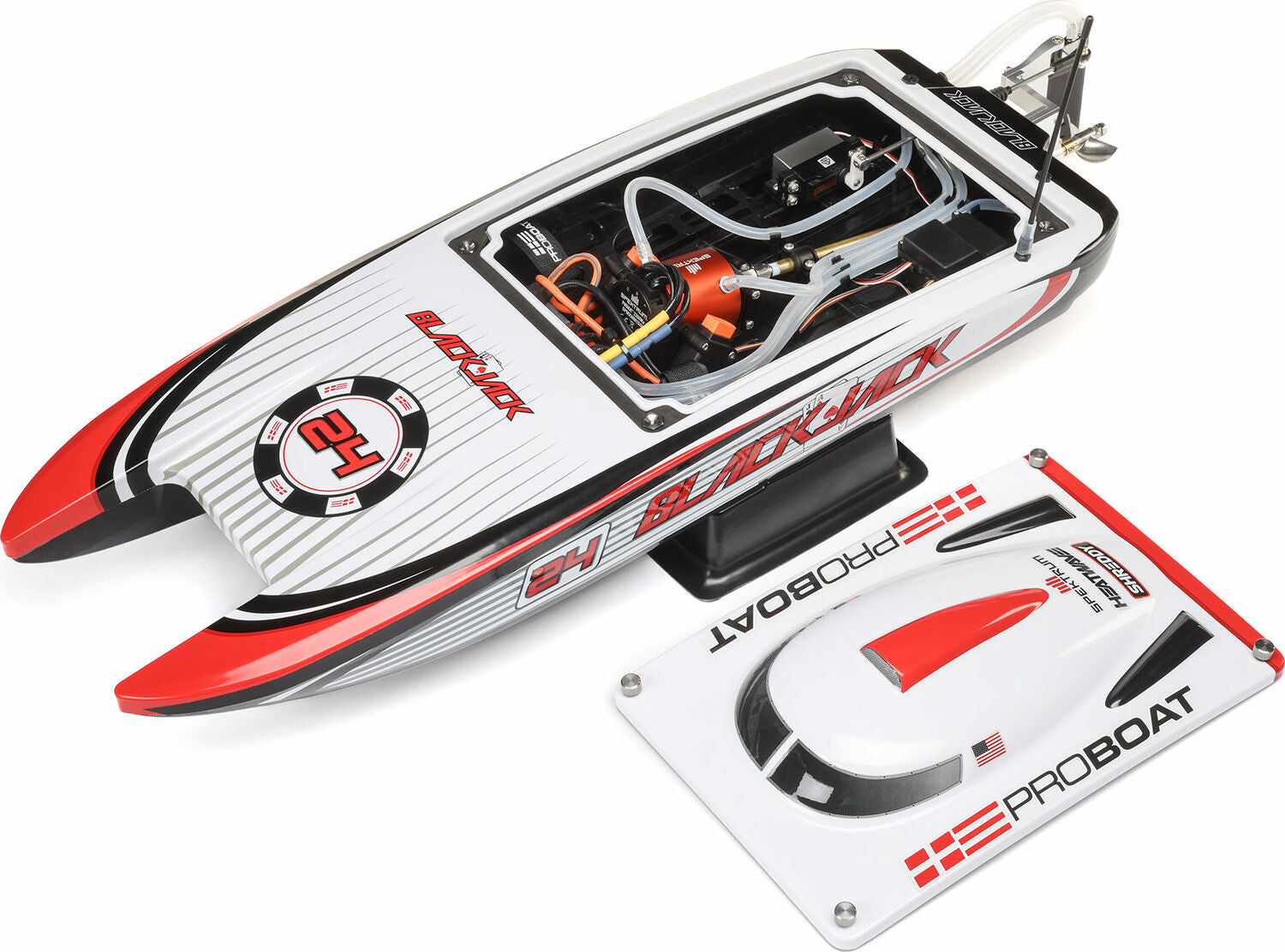 Blackjack 24" V2 RC Catamaran Boat Brushless: RTR, Vegas Offshore