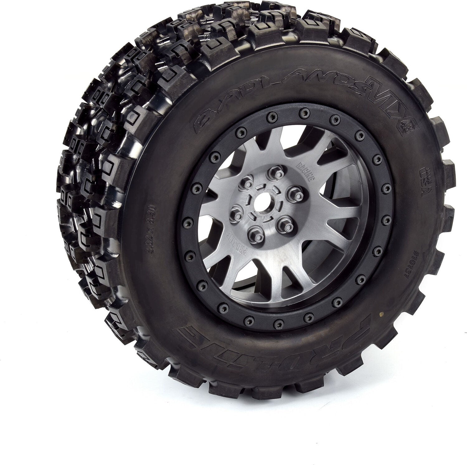 Limited Edition Badlands MX43 Pro-Loc F/R Mounted 24mm Gray/Black Impulse (2): X-MAXX