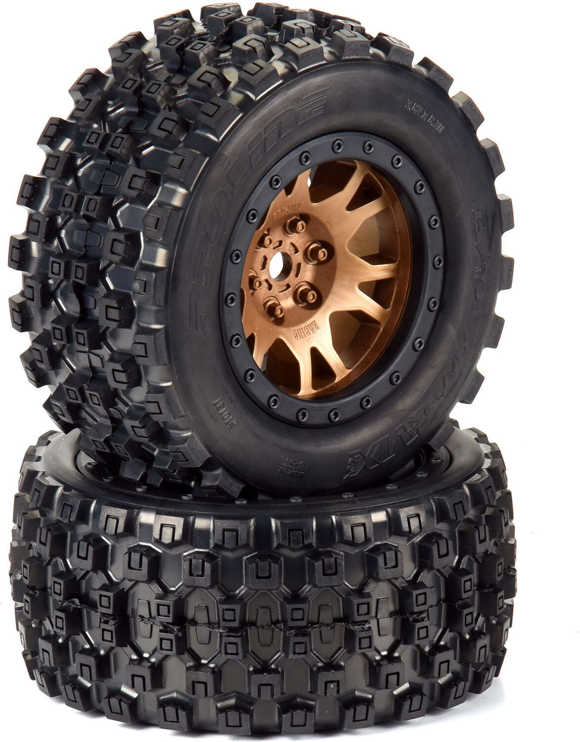 Limited Edition Badlands MX43 Pro-Loc F/R Mounted 24mm Bronze/Black Impulse (2): X-MAXX