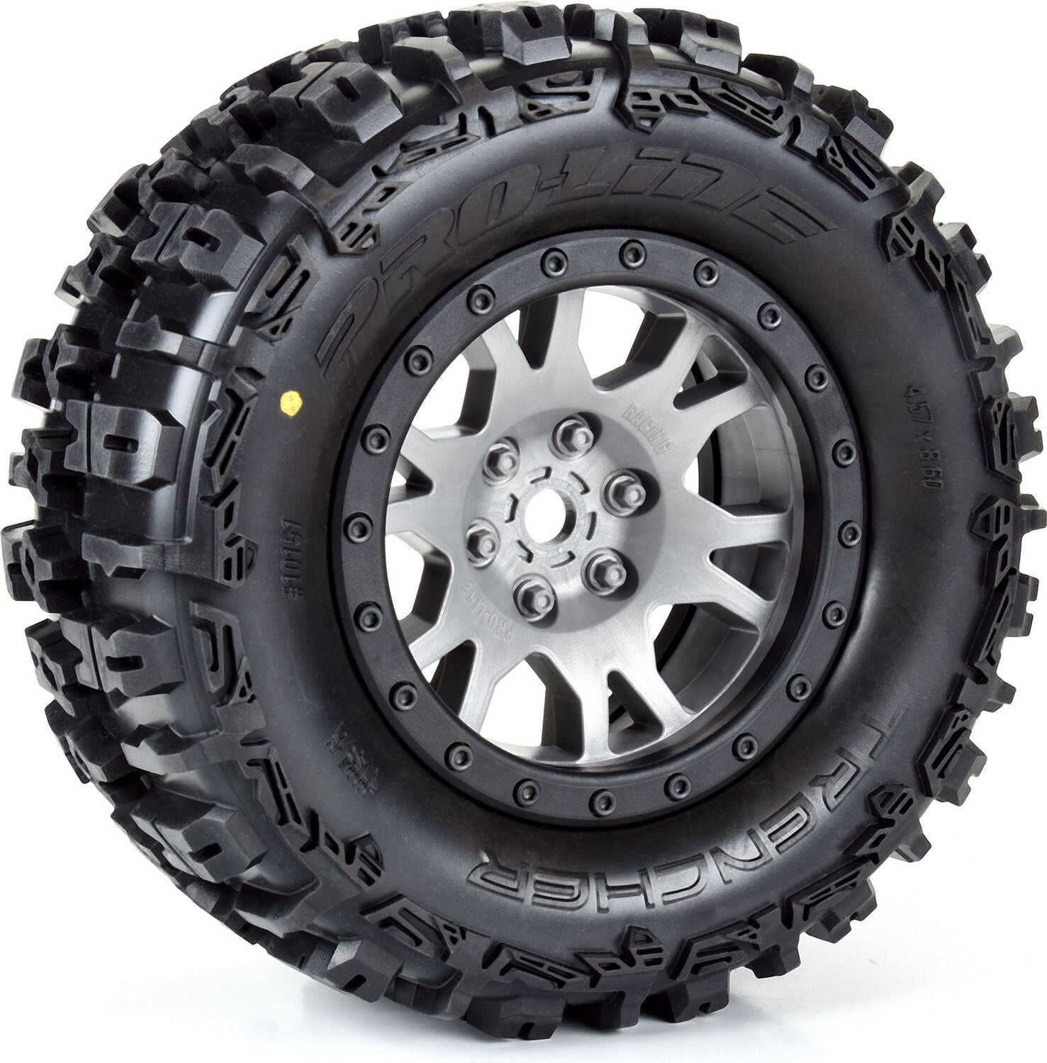 Limited Edition Trencher Pro-Loc F/R Mounted 24mm Gray/Black Impulse (2): X-MAXX