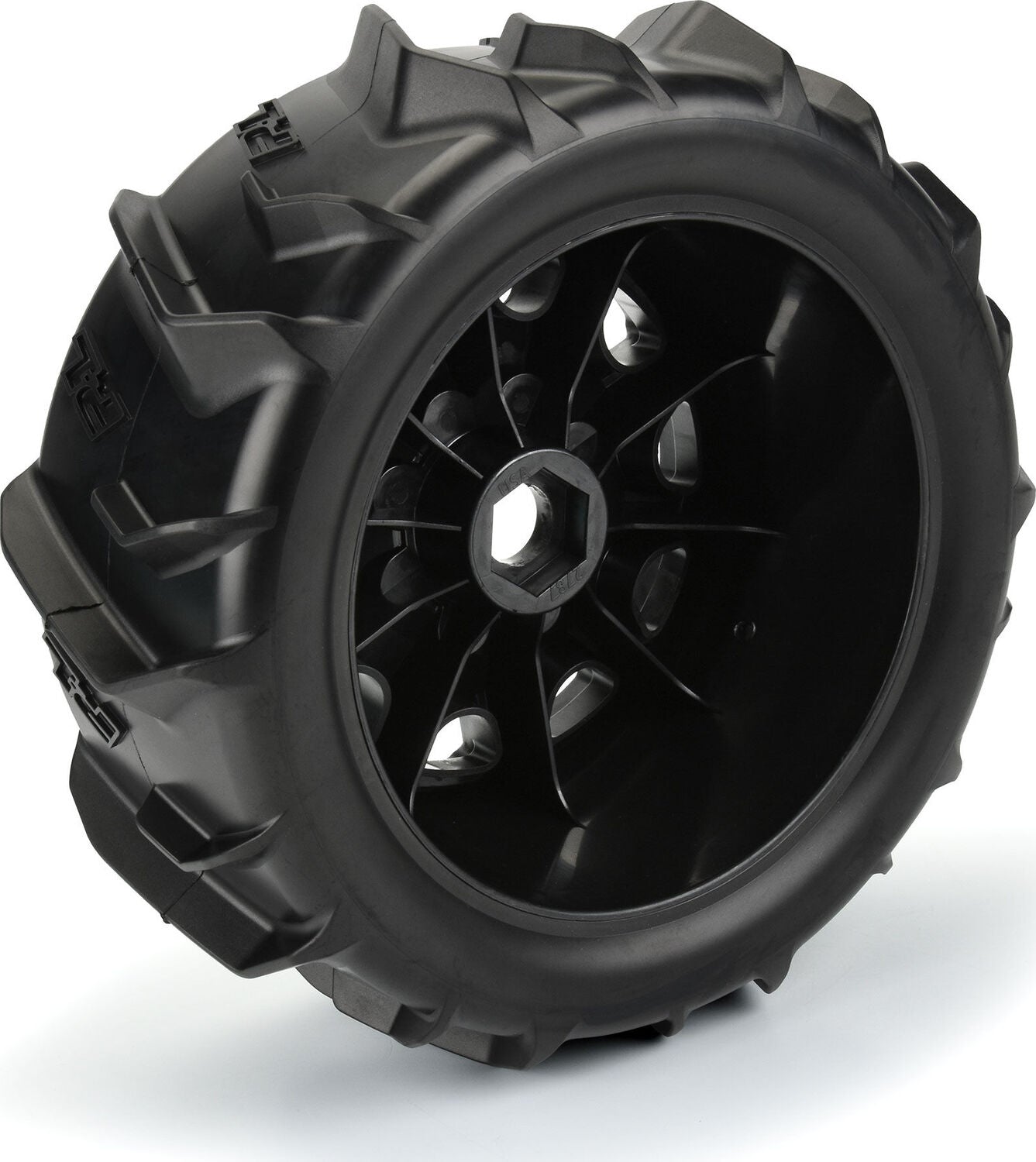 1/6 Dumont Sand/Snow Tires F/R 5.7" Tires MTD 24mm Black Raid (2)