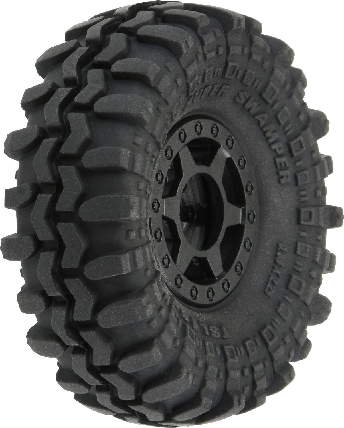 1/24 Interco Super Swamper F/R 1.0" Tires MTD 7mm Black Holcomb (4)