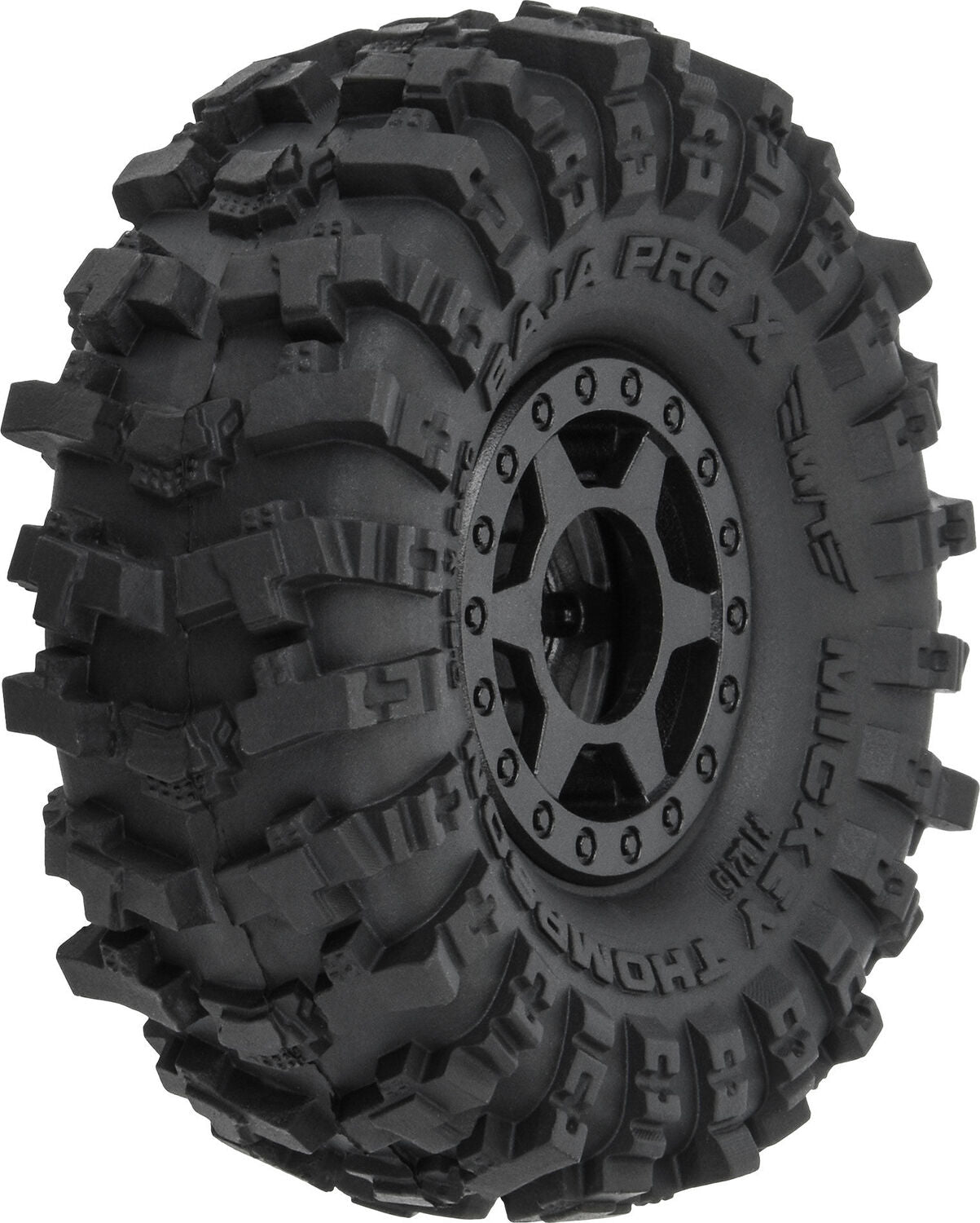 1/24 Mickey Thompson Baja Pro X F/R 1.0" MTD 7mm Black Holcomb (4)