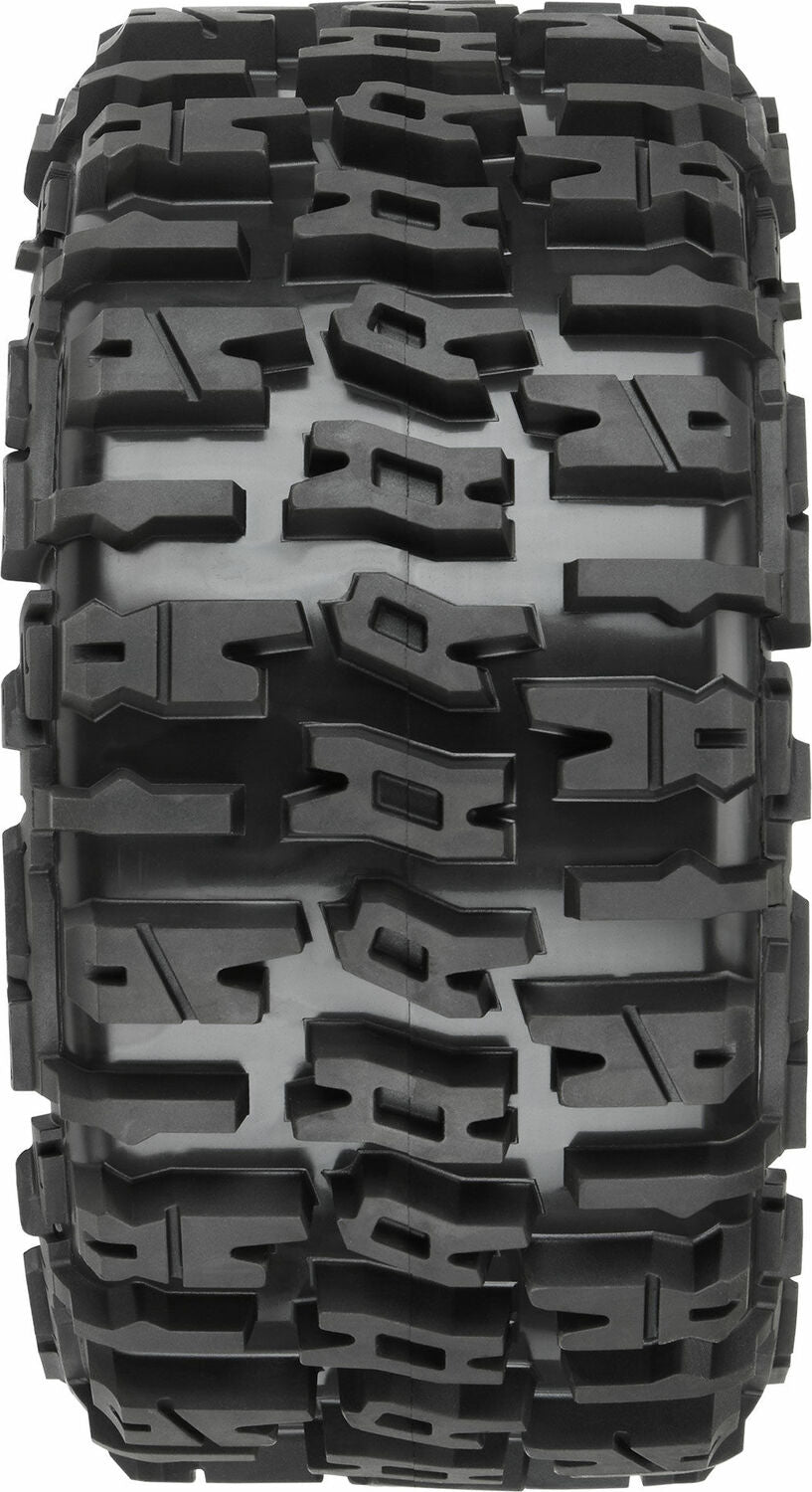 1/6 Trencher F/R 5.7” Tires Mounted 24mm Black Raid 8x48 Hex (2)