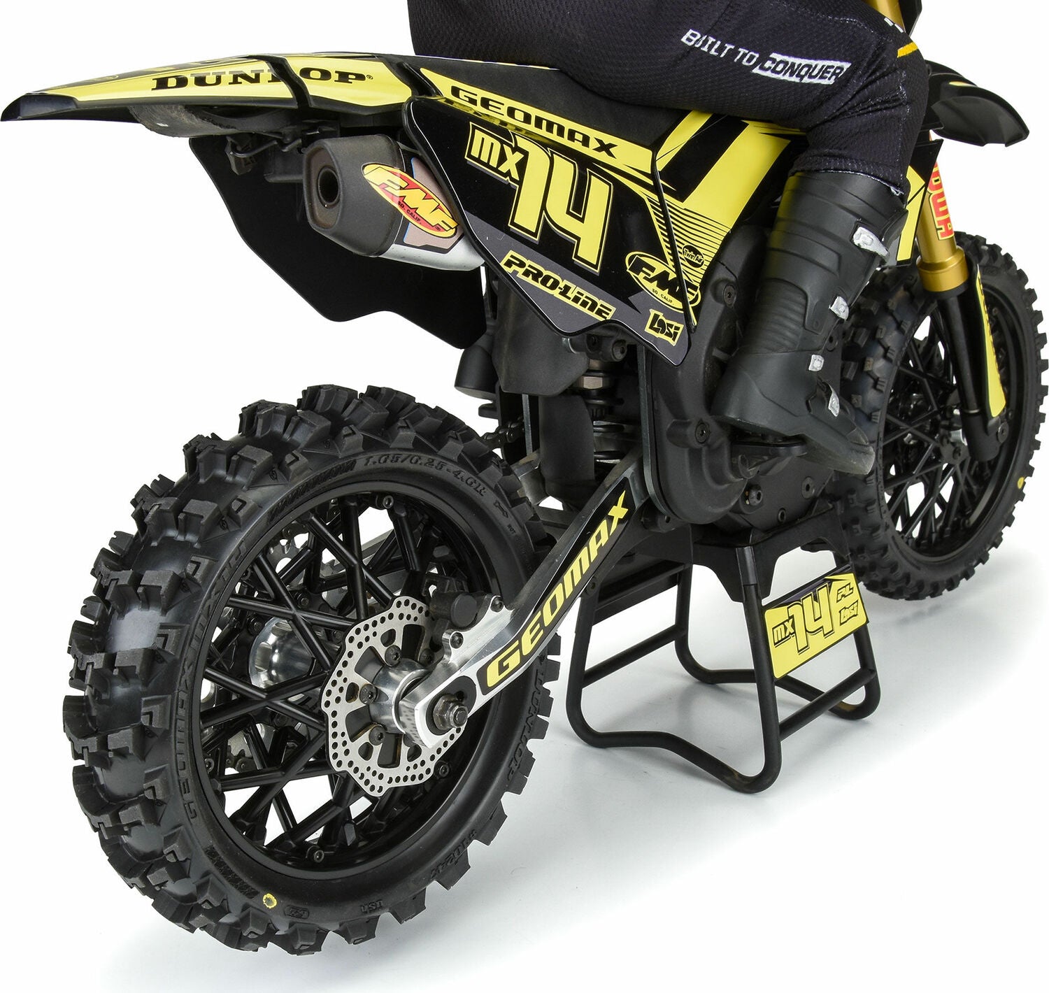 1/4 Dunlop Geomax MX14 V2 Bead M2 Rear Tire: Promoto-MX