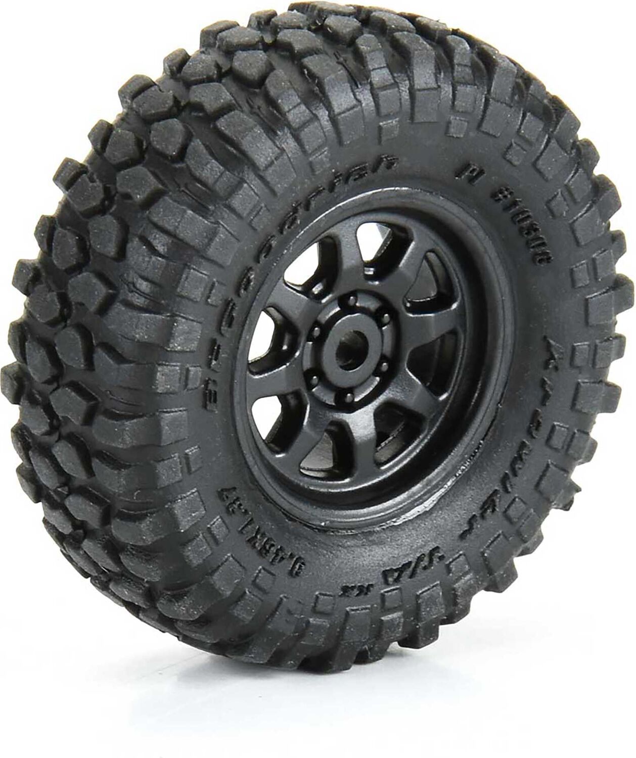 1/30 BFG Krawler T/A KX Front/Rear Mounted Black Icon Nuevo (4) for Axial SCX30