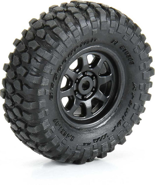 1/30 BFG Krawler T/A KX Front/Rear Mounted Black Icon Nuevo (4) for Axial SCX30