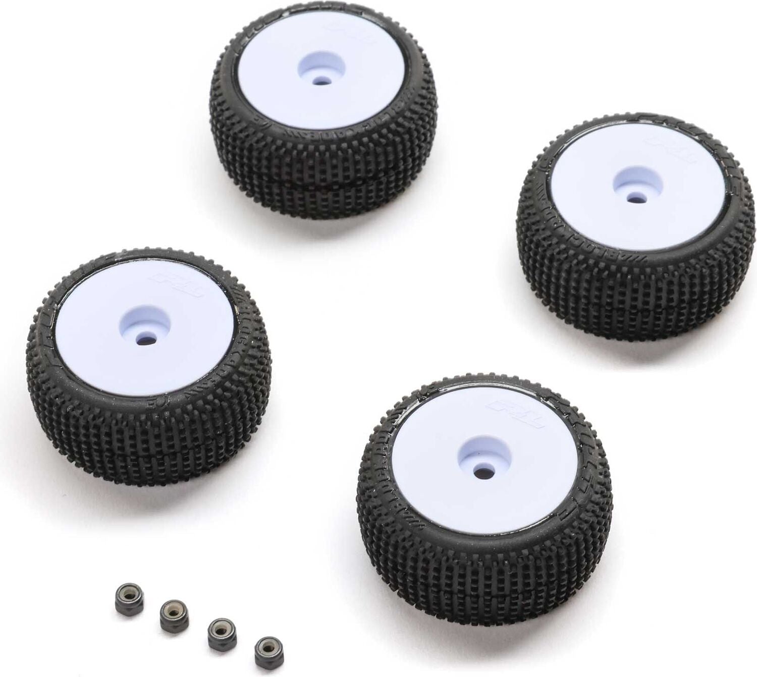 Blockade Tire, Pro-Line OE, Wheel, White, Mounted: Micro-T