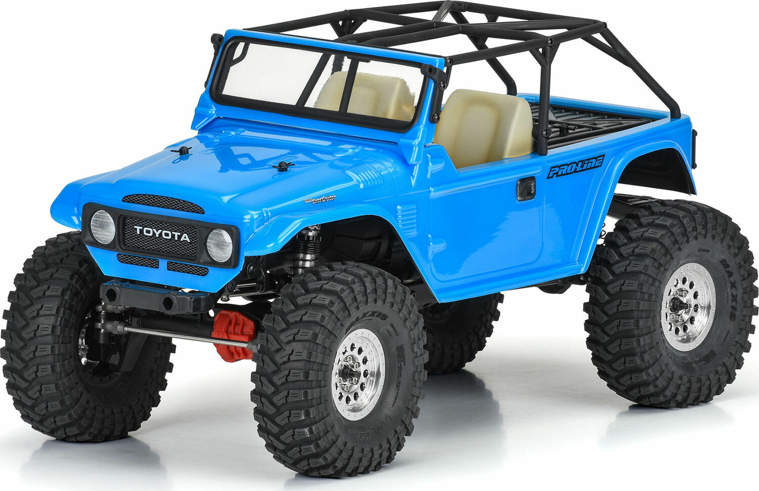 1/10 1979 Toyota Land Cruiser FJ40 Clear Body/Cage 12.3" WB Crawlers