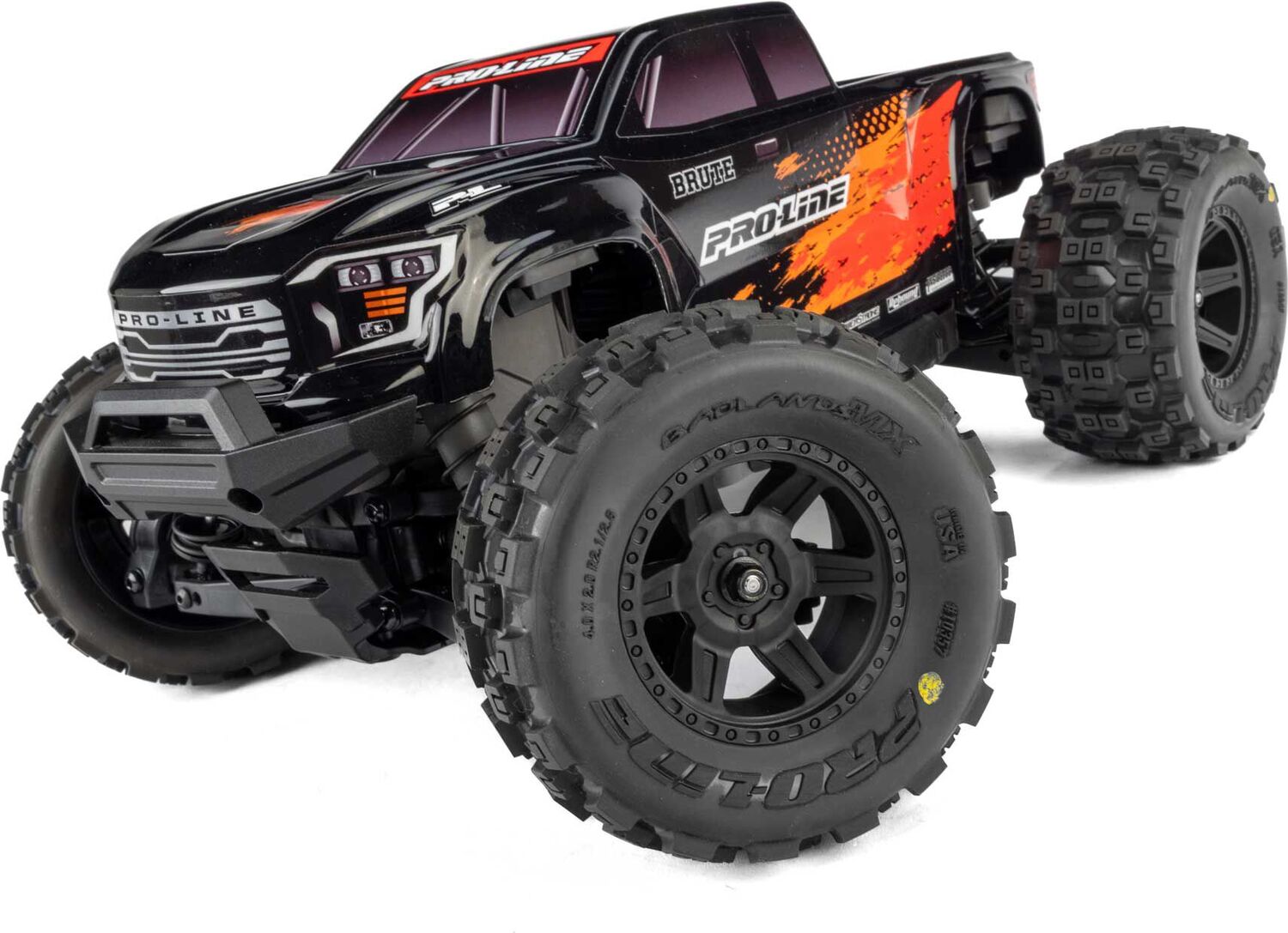 1/16 Pre-Cut Truck Body Tough Color Black: Traxxas Mini Maxx