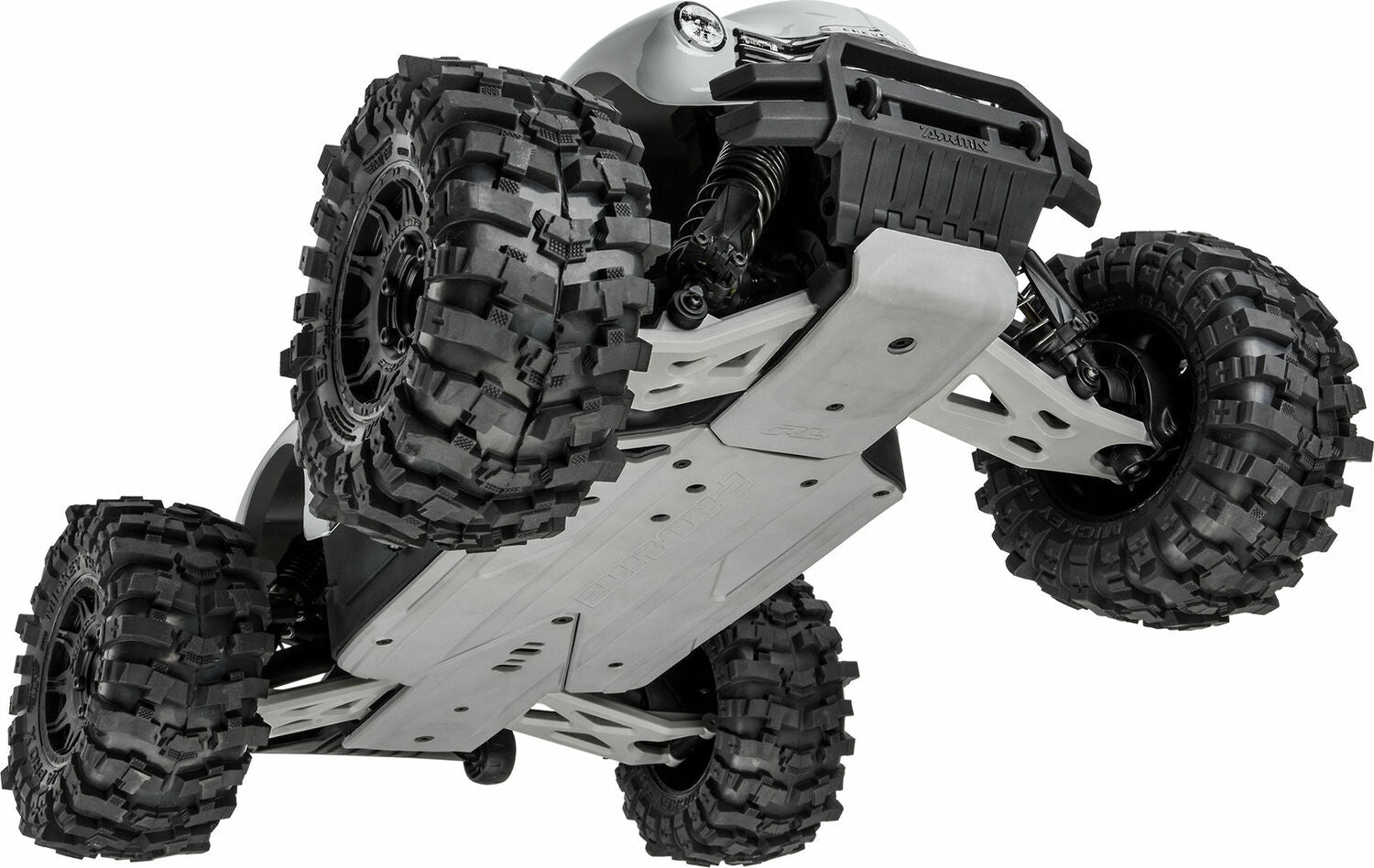 Bash Armor Front Suspension Arms (Stone Gray) for ARRMA 3S Vehicles