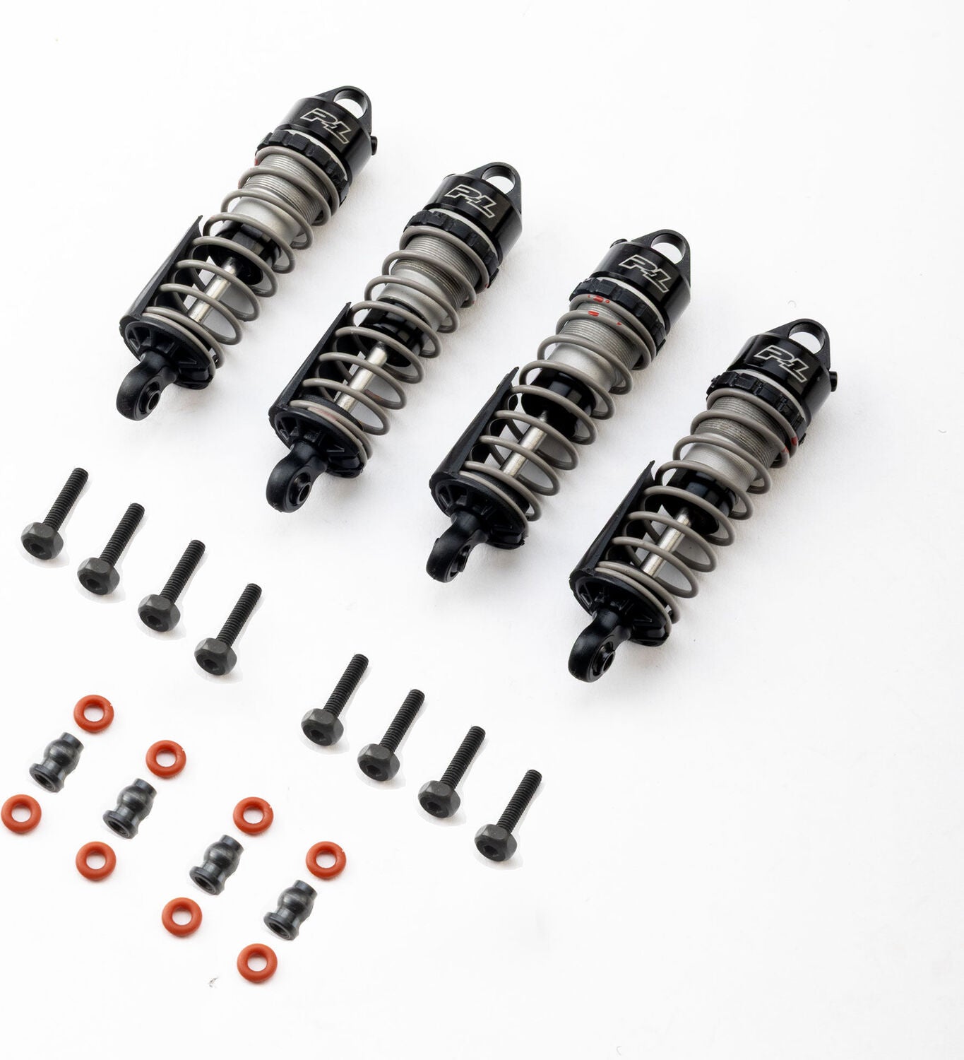 PowerStroke Front/Rear Oil-Filled Shocks (4): ARRMA GRANITE, MOJAVE, TYPHON GROM