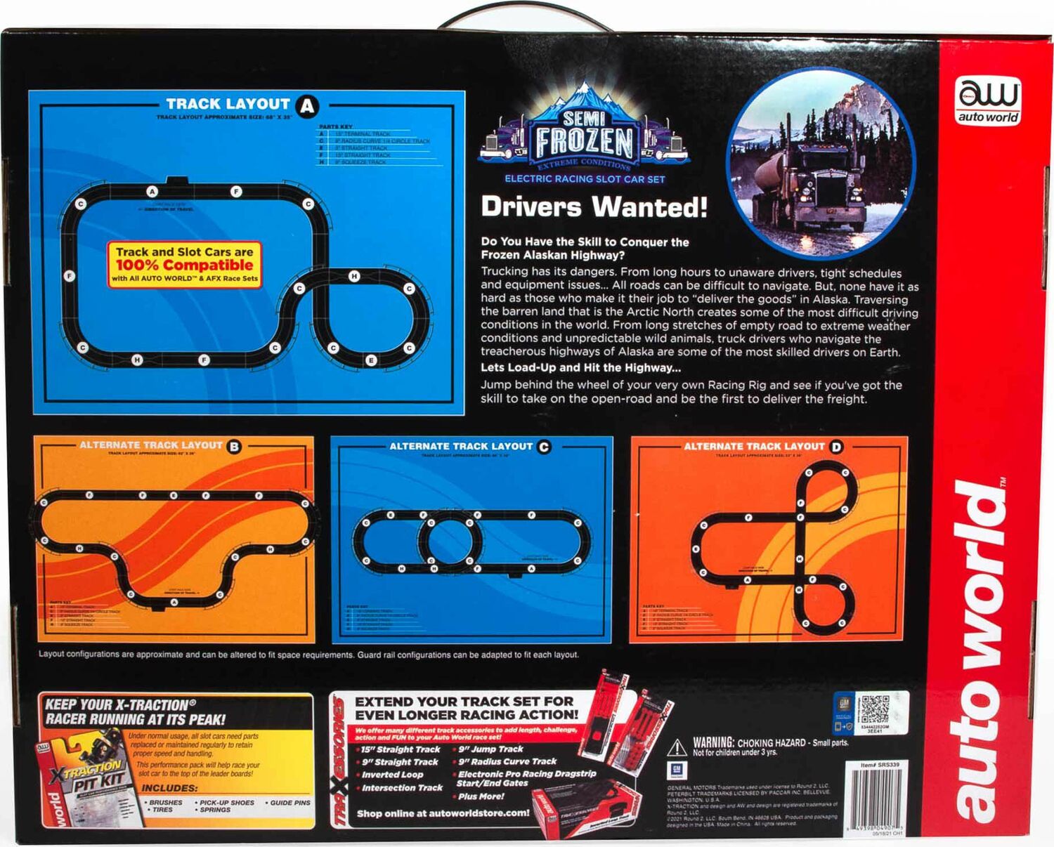 14' Semi-Frozen Extreme Conditions Slot Race Set