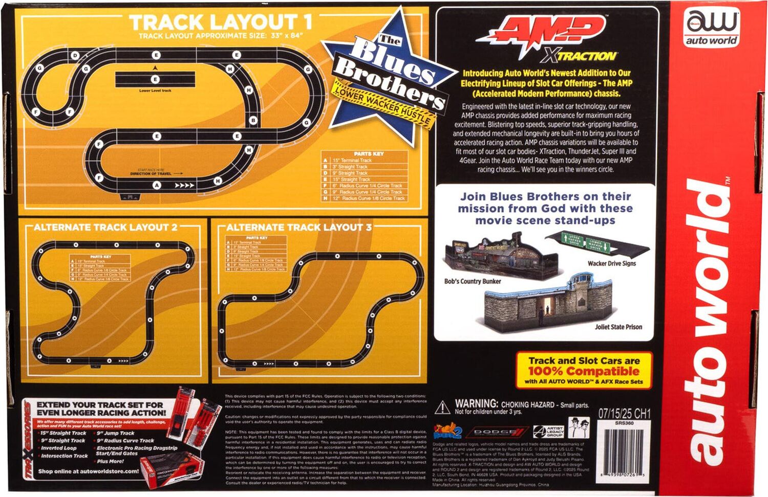 Blues Brothers Lower Wacker Hustle Slot Car Race Set