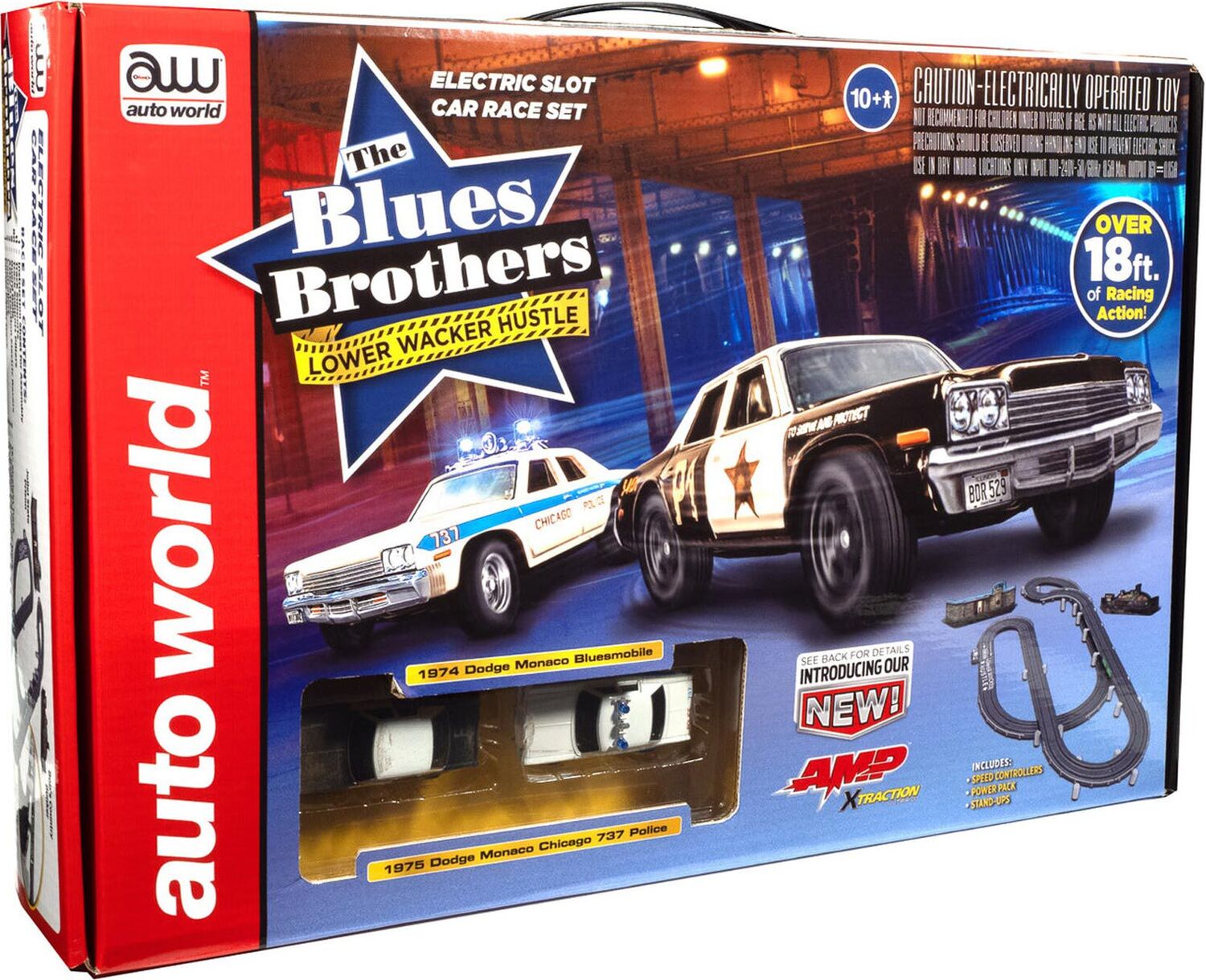 Blues Brothers Lower Wacker Hustle Slot Car Race Set