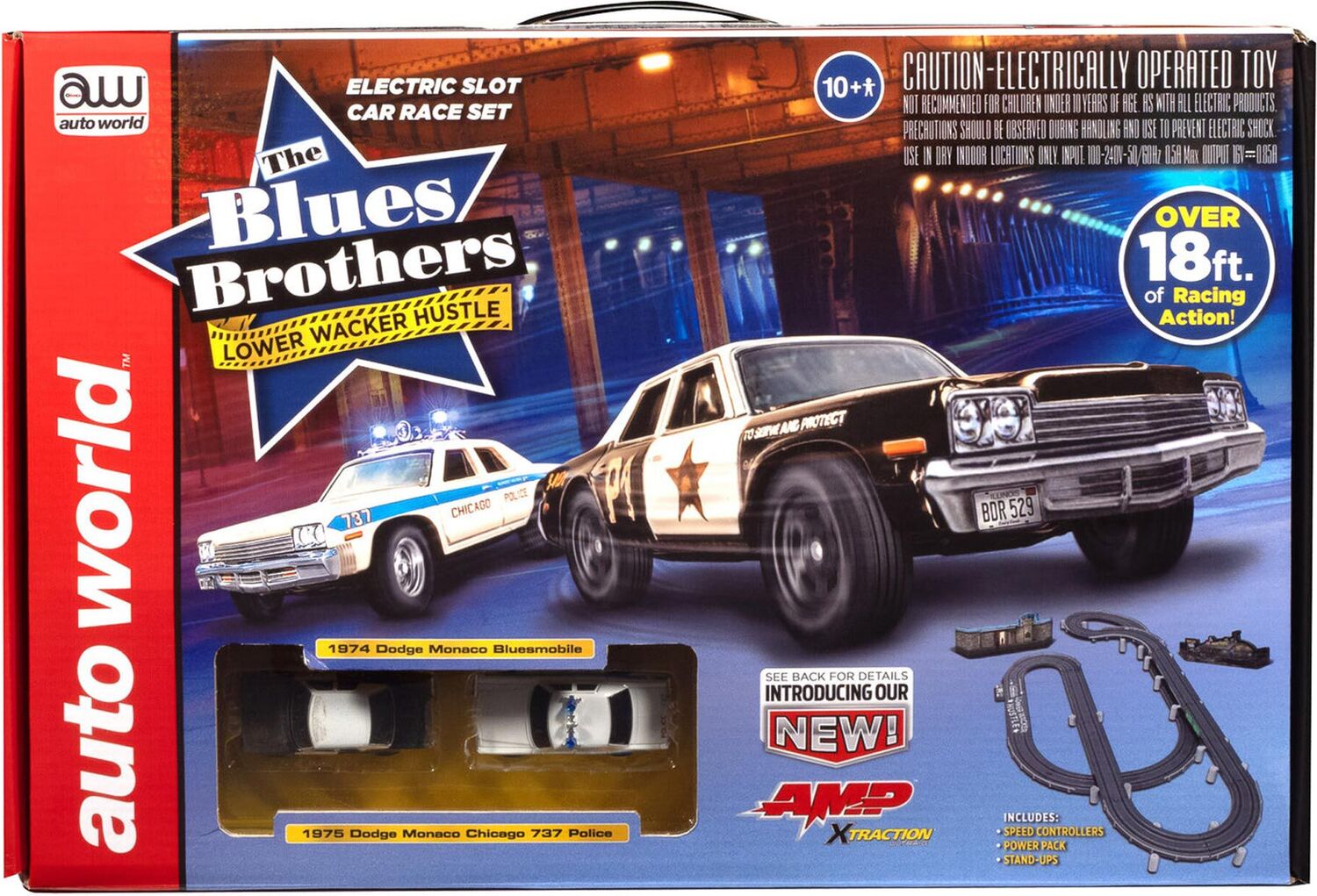 Blues Brothers Lower Wacker Hustle Slot Car Race Set