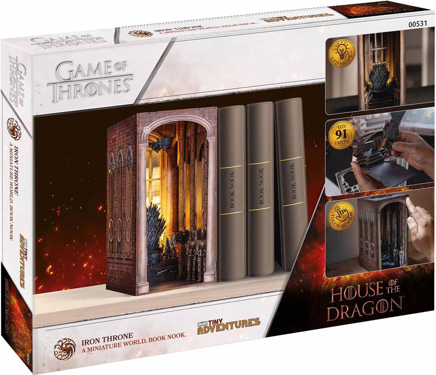 Tiny Adventures Book Nooks: House of the Dragon - Iron Throne