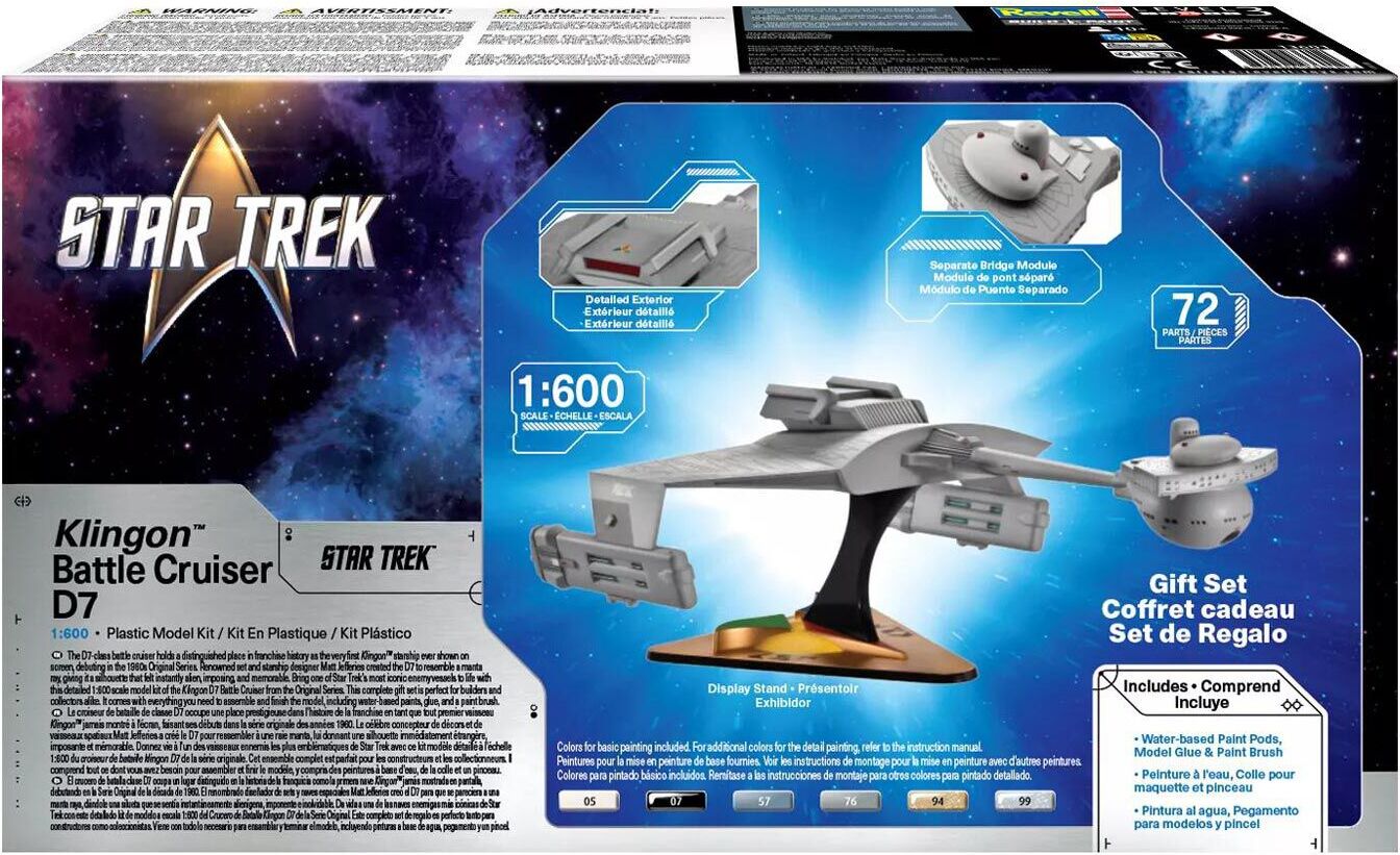 1/600 Star Trek Klingon Battle Cruiser D7 Model Kit