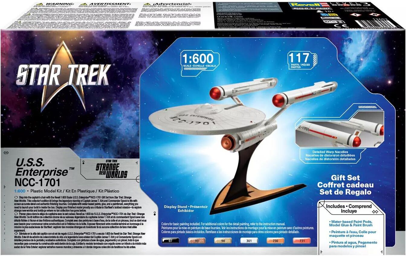 1/600 Star Trek "Strange New Worlds" U.S.S. Enterprise NCC-1701 Model Kit