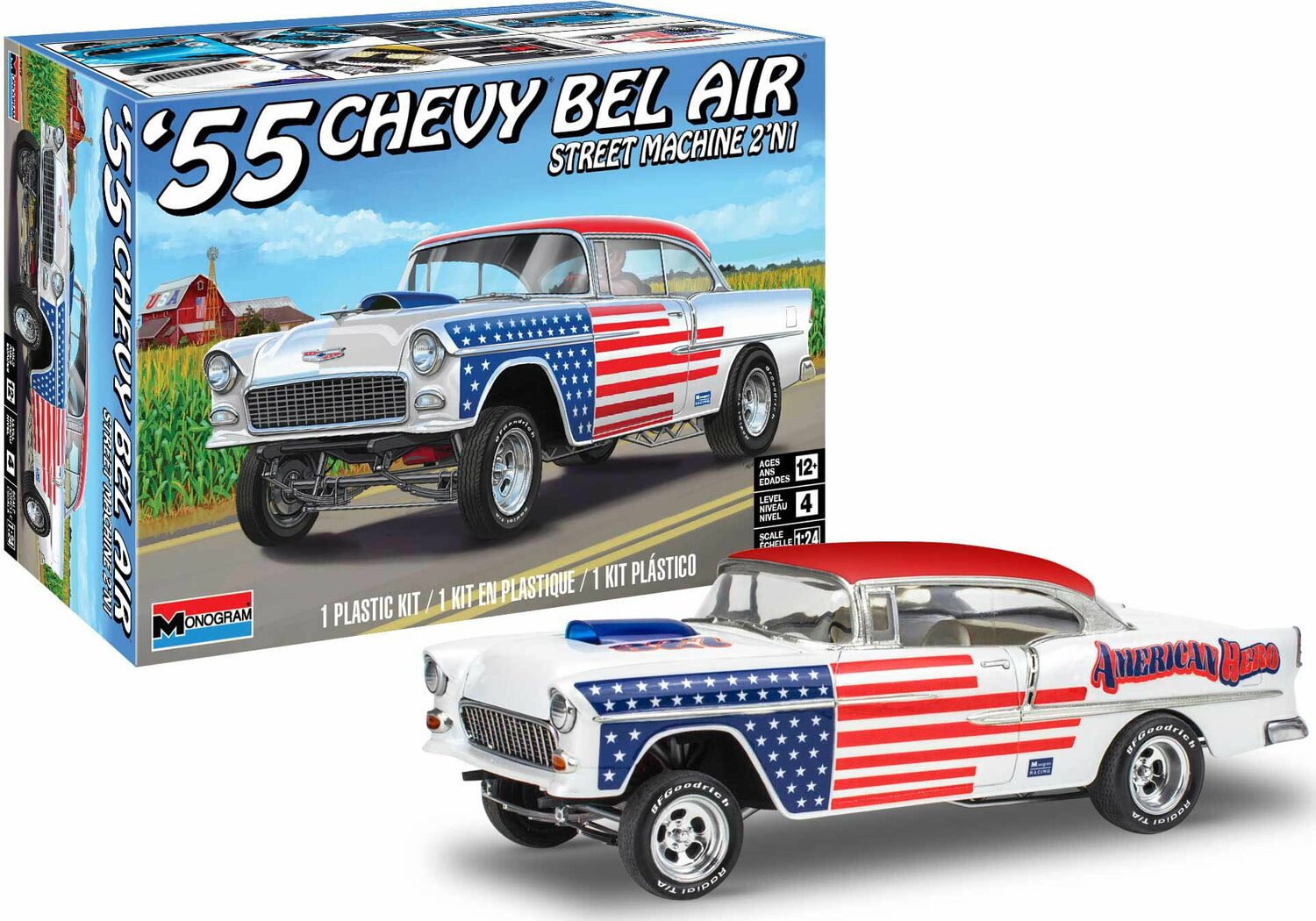 1/24 55 Chevy Bel Air Street Machine 2N1