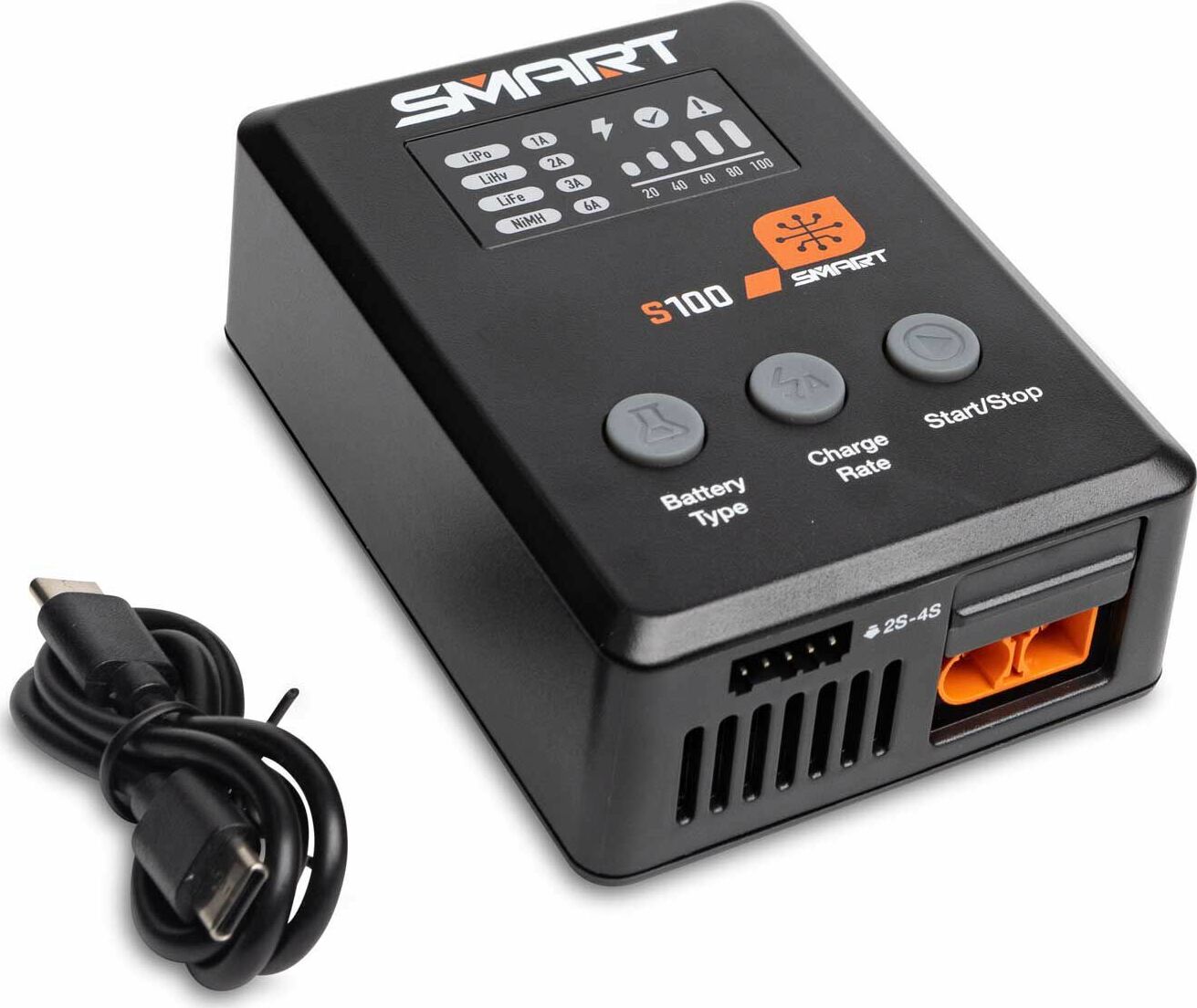 Smart Powerstage Surface Bundle: 5000mAh 2S 50C LiPo Battery (IC3) / 100W S100 Charger