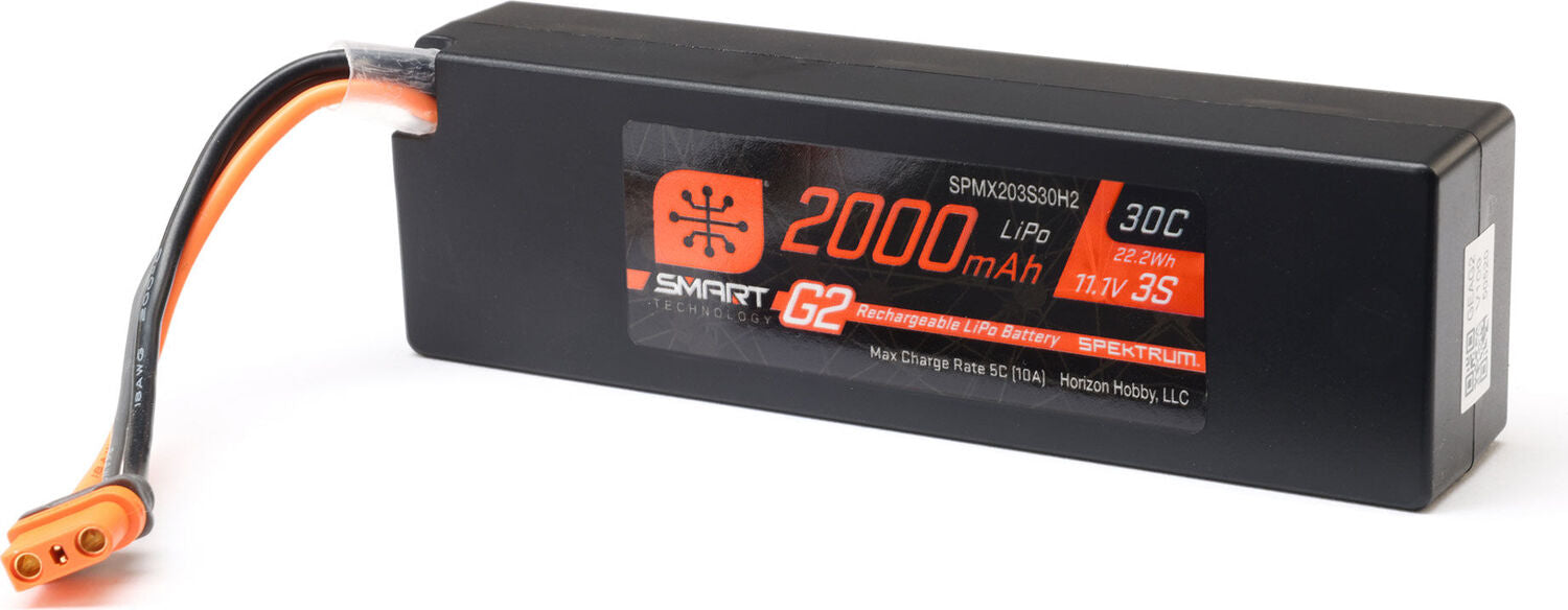 11.1V 2000mAh 3S 30C Smart G2 LiPo Battery: IC2