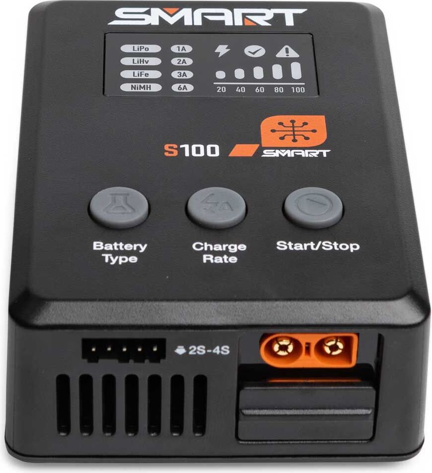 Smart Powerstage Surface Bundle: 810mAh 2S 50C LiPo Battery (IC2) / S100 Charger / 65W Power Supply / Adapter