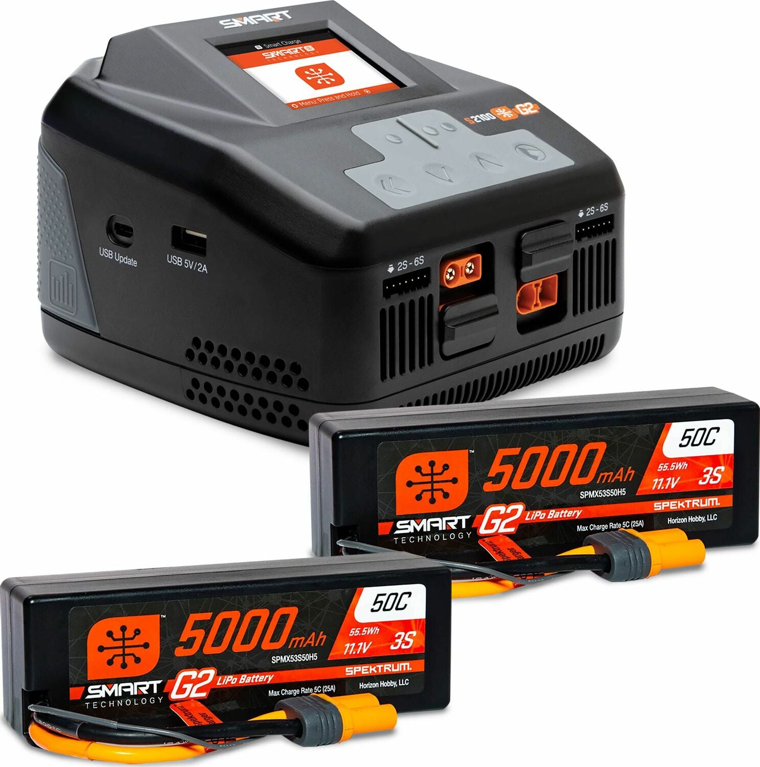 Smart Powerstage 6S Surface Bundle: 5000mAh 3S LiPo Battery, IC5 (2) / S2100 Charger