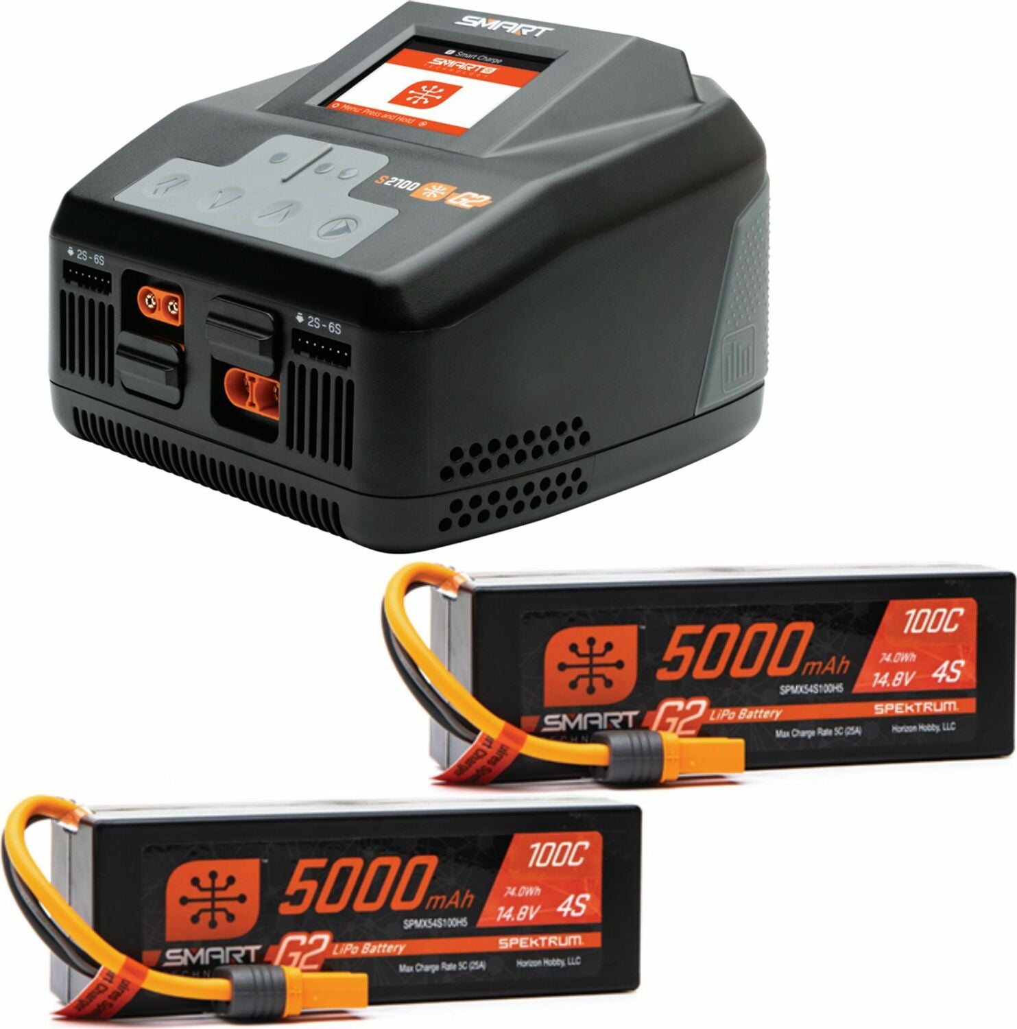 Smart Powerstage 8S Surface Bundle: (2) G2 5000mAh 4S LiPo IC5 & S2100 Charger