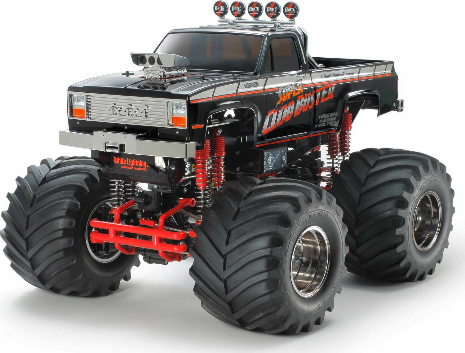 1/10 Super Clod Buster 4WD RC monster truck Kit Limited Edition, Black