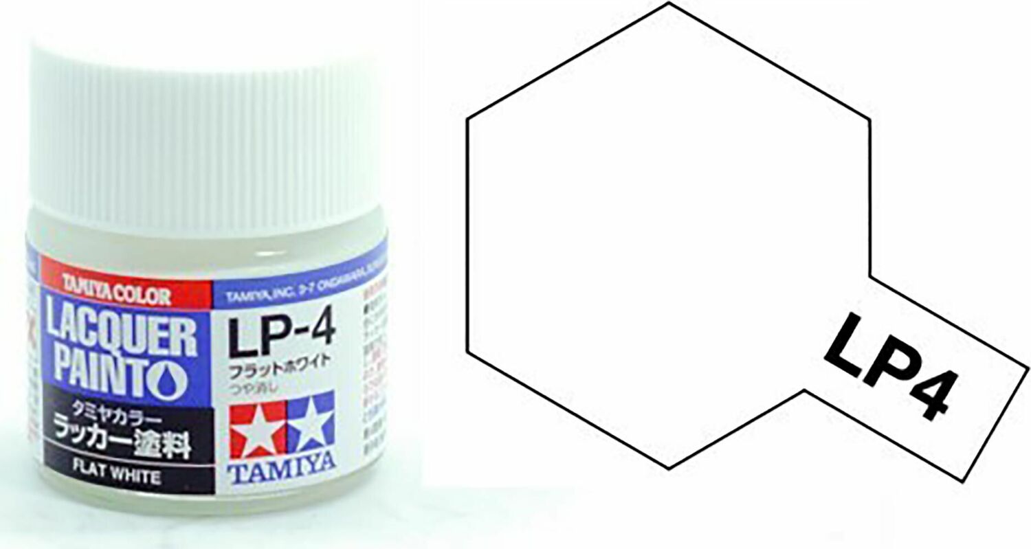 Lacquer Paint, LP-4 Flat White, 10 mL