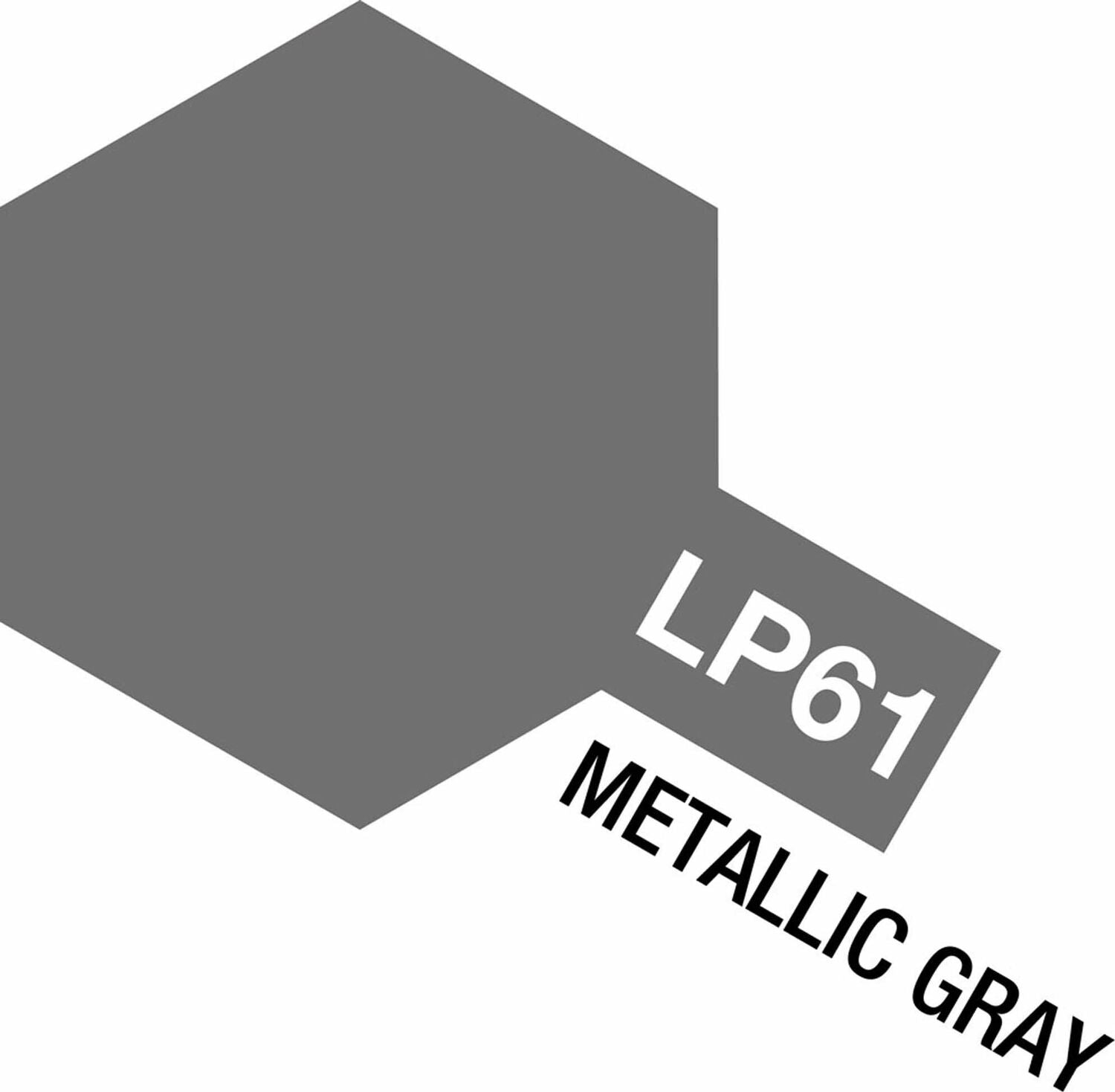 Lacquer Paint, LP-61 Metallic Gray, 10 mL