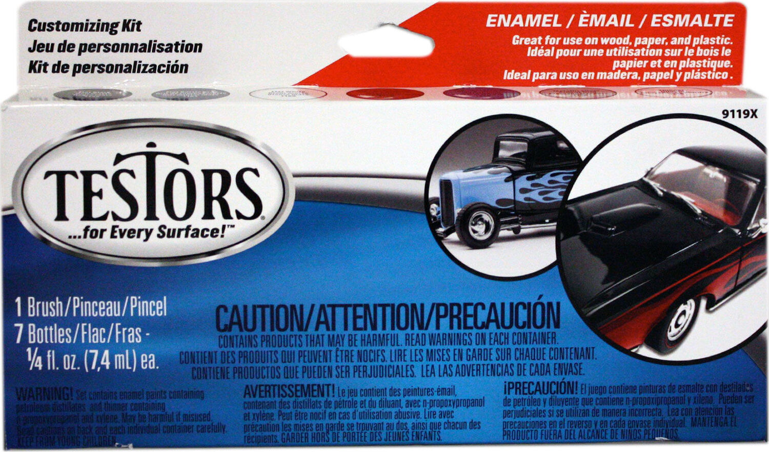 Enamel Kit: Model Car, 6 Colors
