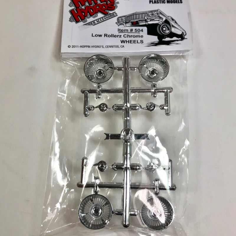 Hoppin Hydros 1/24-1/25 Low Rollerz Chrome Wheels